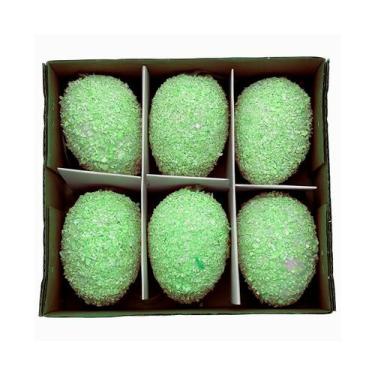 Imagem de Ovo de Páscoa Decorativo para Pendurar - Verde - 6cm - 6 unidades - Ri