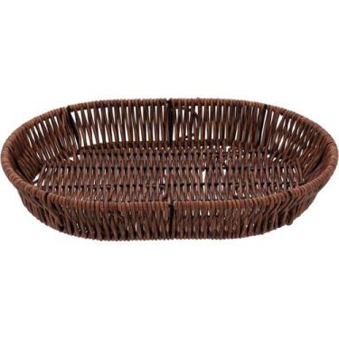 Imagem de Cesta Home&Co 4x28x20cm Plástico Natural Cesto Organizador Multiuso pa