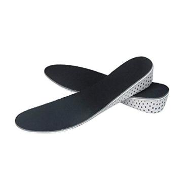 Imagem de Palmilhas Baoblaze com aumento de altura – extra conforto e ergonomia, levantamento de sapatos de espuma de memória para homens e mulheres, elevador de sapatos, Preto, Large
