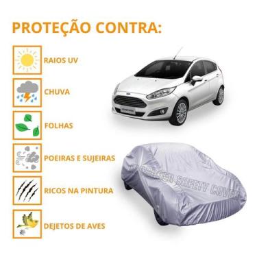 Imagem de Capa Cobrir Carro Ford New Fiesta Hatch Protege Impermeável - Mosaner 