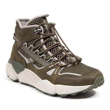 Imagem de JBU Tênis feminino Gripper de cano médio, confortável, casual, Verde, 40