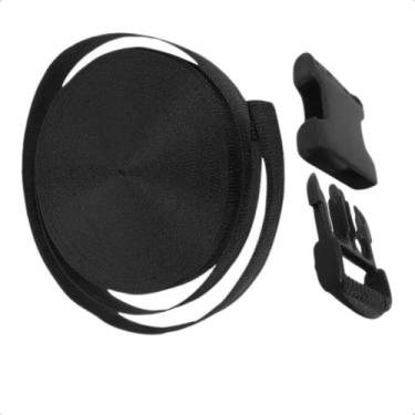 Imagem de Cinta CA Durinha 2 Metros  10 Fechos Engate Rápido 20mm Para Mochilas 