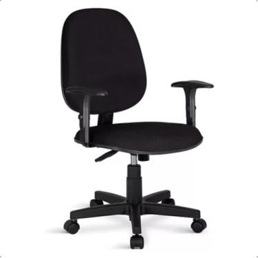 Imagem de Cadeira Diretor Giratória de Escritório Ergonômica Reclinável Tecido JSerrano Rodízio PU Braços Ajustáveis - Home Gourmet