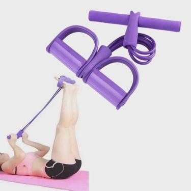 Imagem de Extensor Elástico para Exercícios em casa Treino Pilates Yoga Ginástic