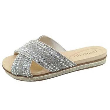 Imagem de Chinelo Feminino Tiras Strass Flatform Conforto Beira Rio