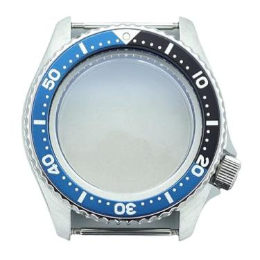 Imagem de FEIYASHI Caixa de relógio mecânica de 42,5 mm, vidro de cristal de safira para movimento NH34 NH35 NH36, Para NH35 34 36 38 Movimento + Anel Capítulo Azul 9, Caixa de relógio de luxo