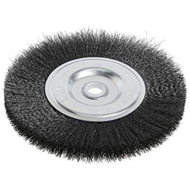Imagem de Forney 72747 Escova de roda para bancada de arame, frisada fina com mandril de 1,27 cm e 5/8 polegadas, 15 cm por 0,008 polegadas