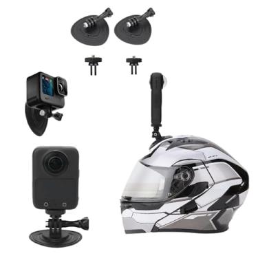 Imagem de wtohoby 2 peças de suporte adesivo flexível para câmera panorâmica Insta 360 GO Ultra/X5/X4/GO 3S, adequado para DJI Osmo 360/Action 5 Pro/4/3 câmera de ação plana e curva base adesiva suporte de