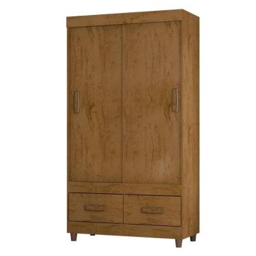 Imagem de Guarda Roupa Solteiro 2 Portas 20022 Freijó Baunilha Flex – Araplac