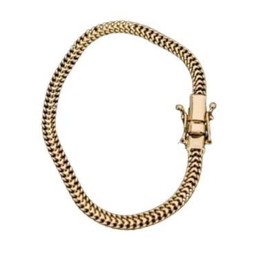 Imagem de Pulseira Lacraia Trava Duplo De Moeda Antiga Nao Descasca