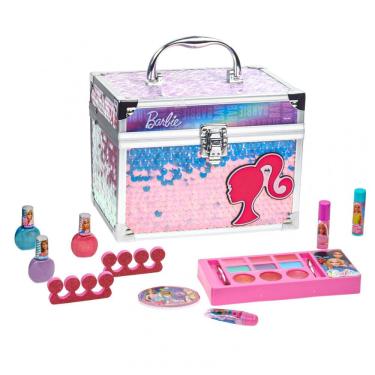 Imagem de Kit de Maquiagem Infantil Lavável da Barbie para Crianças a Partir de 3 Anos, Rosa