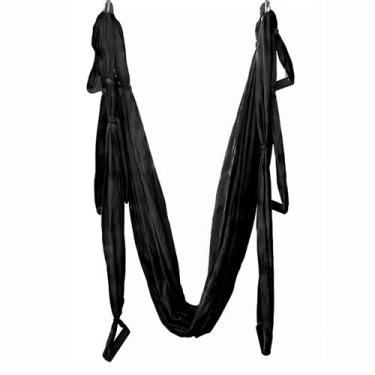 Imagem de Columpio Suspenso Pilates Yoga Aéreo Balance Swing Bolsa, Preto