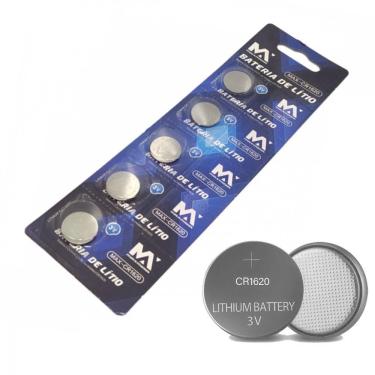 Imagem de Cartela Com 5 Unidades De Bateria Cr1620 Litio 3v