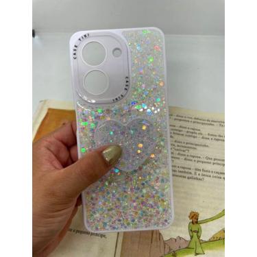Imagem de Capa de celular compatível com Redmi A5 e Poco C71 Shine Cor:Branco - 