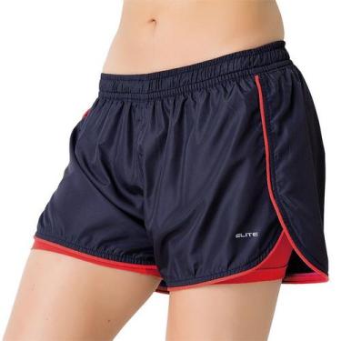 Imagem de Short de Corrida Feminino Elite Running Marinho - 033658, Marinho, Ver