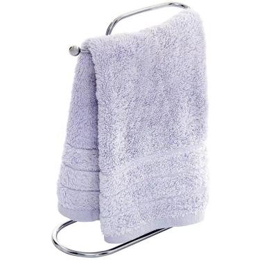 Imagem de Porta Toalha De Rosto Bancada Pia Banheiro Em Aço Cromado