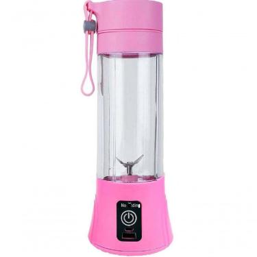 Imagem de Mini Liquidificador Portátil Elétrico Recarregável Usb Rosa