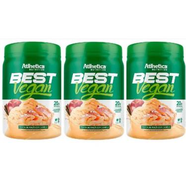 Imagem de Kit 3X Best Vegan 500G Torta De Maçã Com Canela Atlhetica Nutrition