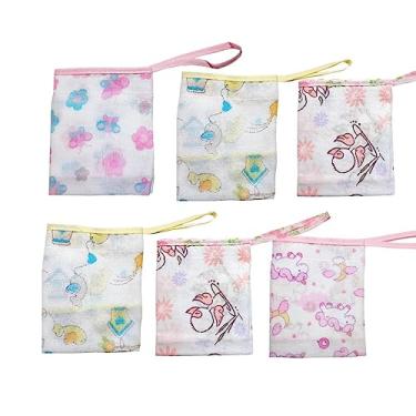 Imagem de Toalha De Boca Kit 6 Peças Com Prendedor De Chupeta Caricia Baby Sortido Feminino