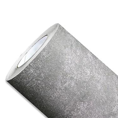 Imagem de Papel de Parede Cimento Queimado Cinza Claro Adesivo Autocolante Vinílico Efeito Industrial Concreto