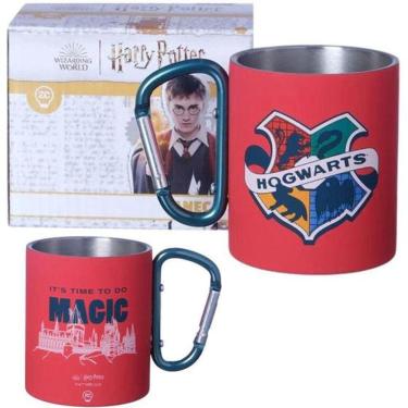 Imagem de Caneca Hogwarts Aço Inox Com Mosquetão Harry Potter - Zona Criativa