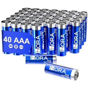 Imagem de Pilha AAA Alcalinas 7th 1 Hora Pacote 40 unidades 1.5V Alto Desempenho Condutividade Superior Produto Não Recarregável