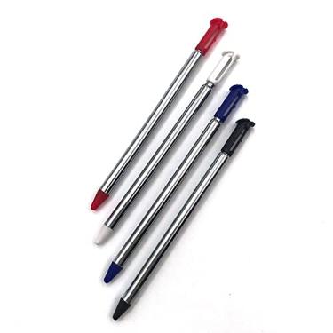 Imagem de Caneta Stylus de metal ajustável para novos acessórios de videogame 3DS XL LL (vermelho metálico)
