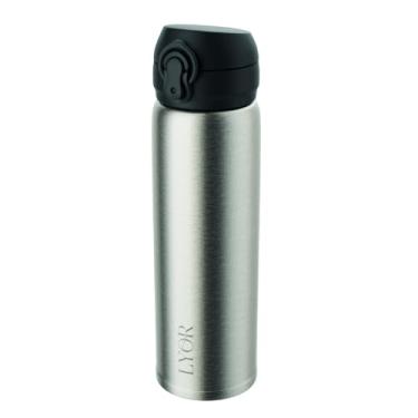 Imagem de LYOR - Garrafa Térmica Dupla Parede de Aço Inox Com Tampa Flip 410ml