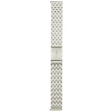 Imagem de Timex Pulseira de liberação rápida de aço inoxidável de 20 mm – prateado com fecho de implantação, Prateado, Pulseira