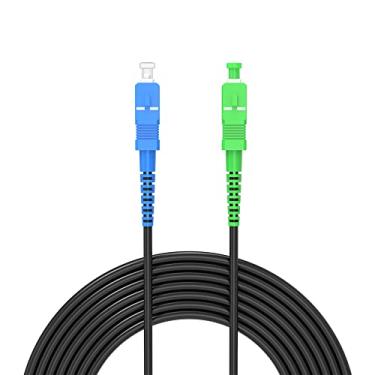 Imagem de Jeirdus Cabo de fibra óptica de 20 m SC/PC para SC/APC Outdoor Armored Simplex 9/125 SM Singlemode 20 metros SC-SC