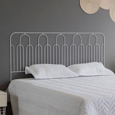 Imagem de Cabeceira para Cama Aramada Triunfo - Casal Branco
