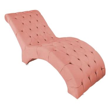 Imagem de Recamier Divã Espreguiçadeira Para Sala Cliníca Estética Queila Veludo