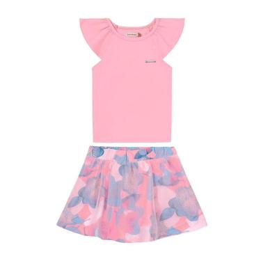 Imagem de CONJUNTO BLUSA E SHORTS SAIA CARINHOSO COM TULE REF: 1000119657 1/3 MENINA.-Feminino