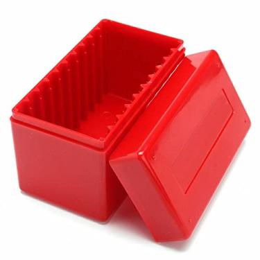 Imagem de 10 Coin Slabs Capacity Red Holder Slab Storage Box Case Plastic Fit for PCGS NGC