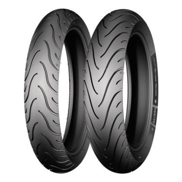 Imagem de Par Pneu Moto 140/70R-17 + 110/70R-17 Michelin Pilot Street Radial Mt0