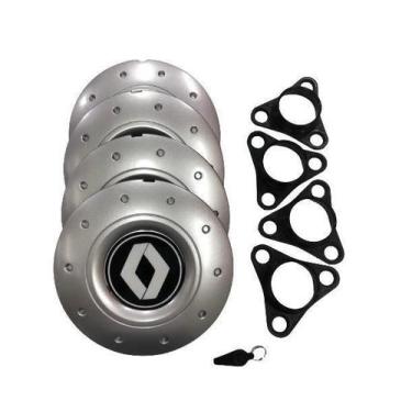 Imagem de Jogo De Calotas De Centro Miollo Para Renault Kwid Aro 14