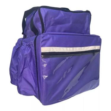 Imagem de Capa Bag Mochila Delivery Motoboy Nylon S/ Isopor - Mazza, Roxo