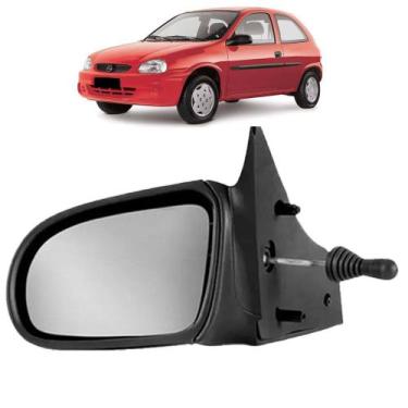 Imagem de Retrovisor Corsa Sedan Wagon Pickup 1993 a 2002 Com Controle - Prime, 