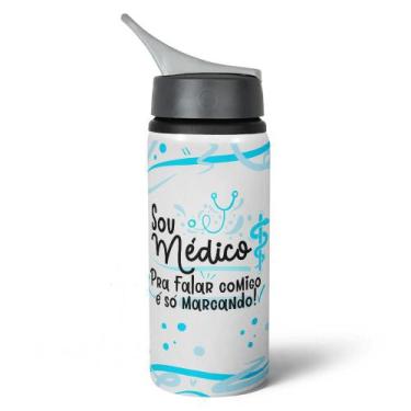 Imagem de Garrafa Squeeze NK Profissões - Sou Médico 600ml - JPS INFO