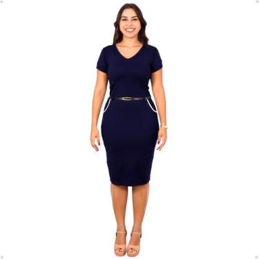Imagem de Vestido Midi Feminino Moda Casual Soltinho Tendencia Verão - 40 Graus,