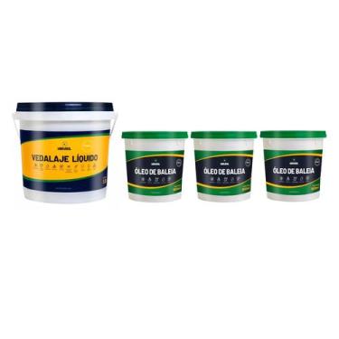 Imagem de KIT Vedalaje 3,2 Litros Impermeabilizante + 3 Óleo De Baleia 900ml - V