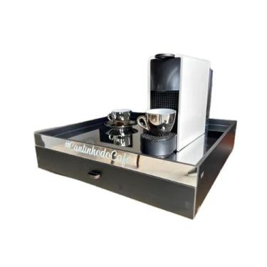 Imagem de Bandeja Organizadora de Cápsulas 45x45 Vidro Espelhado  - Zeus MDF, Ne