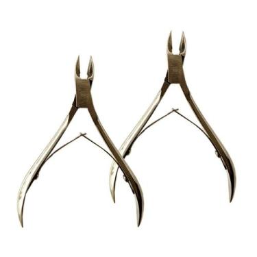 Imagem de 2 Alicates De Cutícula Profissional Classic Afiado Aço Inox - IDEA+PRO