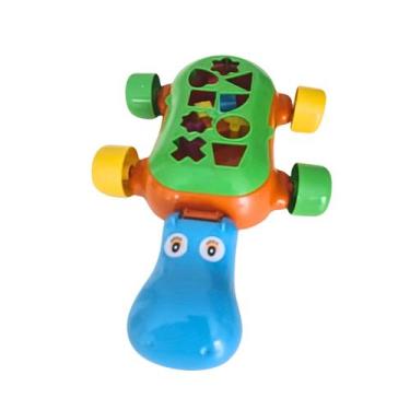 Imagem de Brinquedo De Encaixar Para Bebe 1 Ano Hipopotamo Didatico Com Formas G