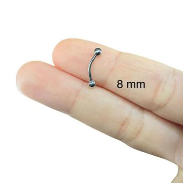 Imagem de Piercing Básico Titânio G23 Sobrancelha Tragus Mamilo Ferradura Labret