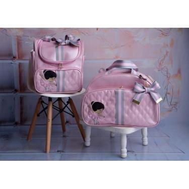Imagem de Kit de Bolsa e Mochila Maternidade Rosa - Emily Baby, Rosa, 2kg