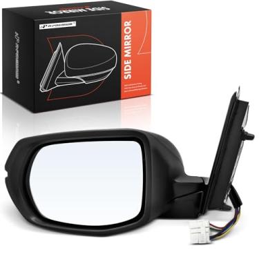 Imagem de A-Premium Espelho retrovisor elétrico do lado do motorista - compatível com Honda CR-V CRV 2016 - Espelho retrovisor externo externo dobrável manual aquecido com seta - Substituição # 76258T1WA21