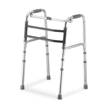 Imagem de Andador idoso adulto 130kg aluminio dobravel regulavel artic dellamed