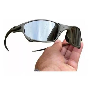 Imagem de Oculos de Sol Juliet Pinado X-Metal Lentes Prata Espelhado Liquid Meta