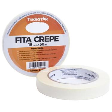 Imagem de Fita Crepe p/ uso geral 18 mm X 50 m - Tradestar